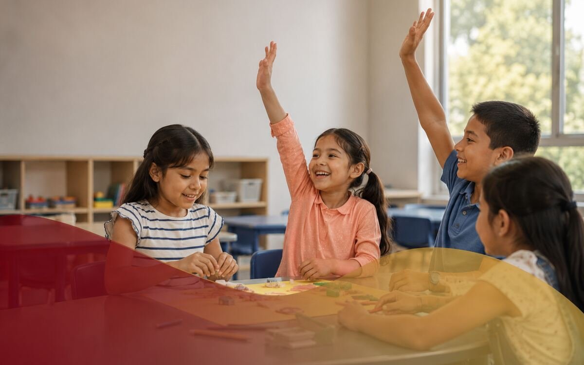 Niños del Instituto Mixcoatl, primaria de CESCO, en clase